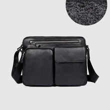 CARANFIER, мужские дорожные сумки, первый слой, Натуральная Воловья кожа, повседневные сумки на плечо, водонепроницаемые, на молнии, мужские маленькие сумки через плечо