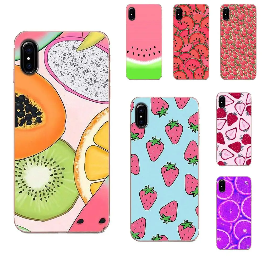 

Strawberry Orange Watermelon Fruits TPU Mobile For Huawei Honor Mate 7 7A 8 9 10 20 V8 V9 V10 G Lite Play Mini Pro P Smart