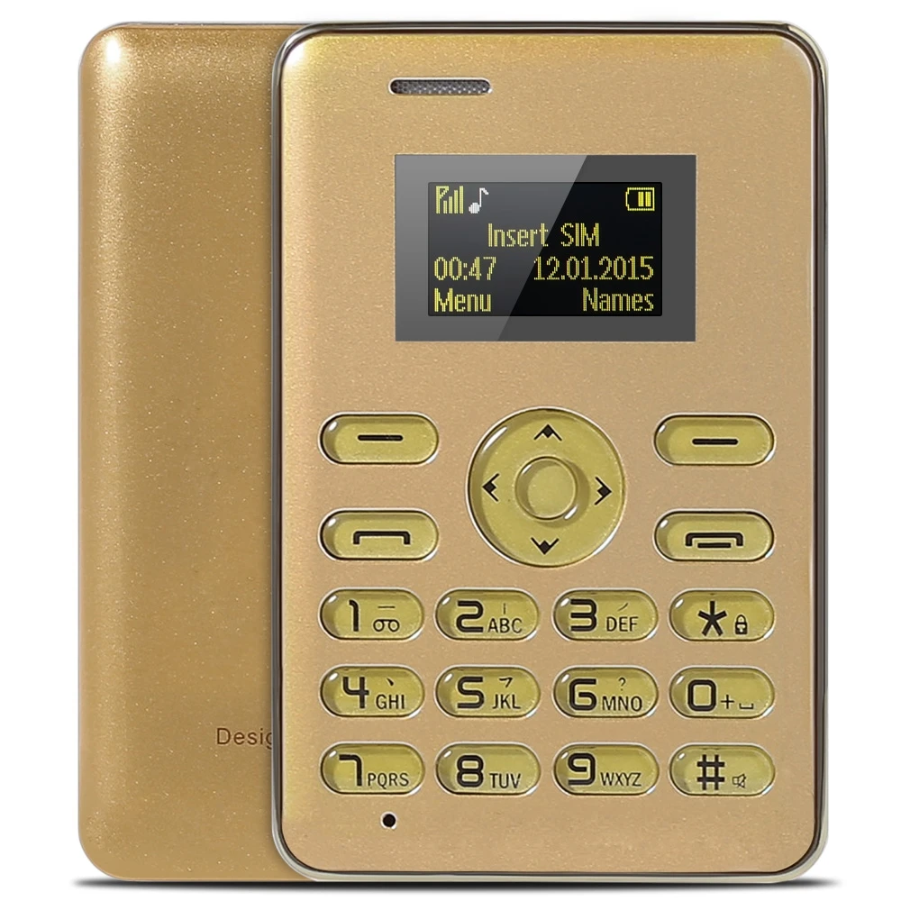 В продаже AEKU/AIEK Q3 1 0 ''ультра тонкие карты телефон Bluetooth FM MP3 плеер Календарь
