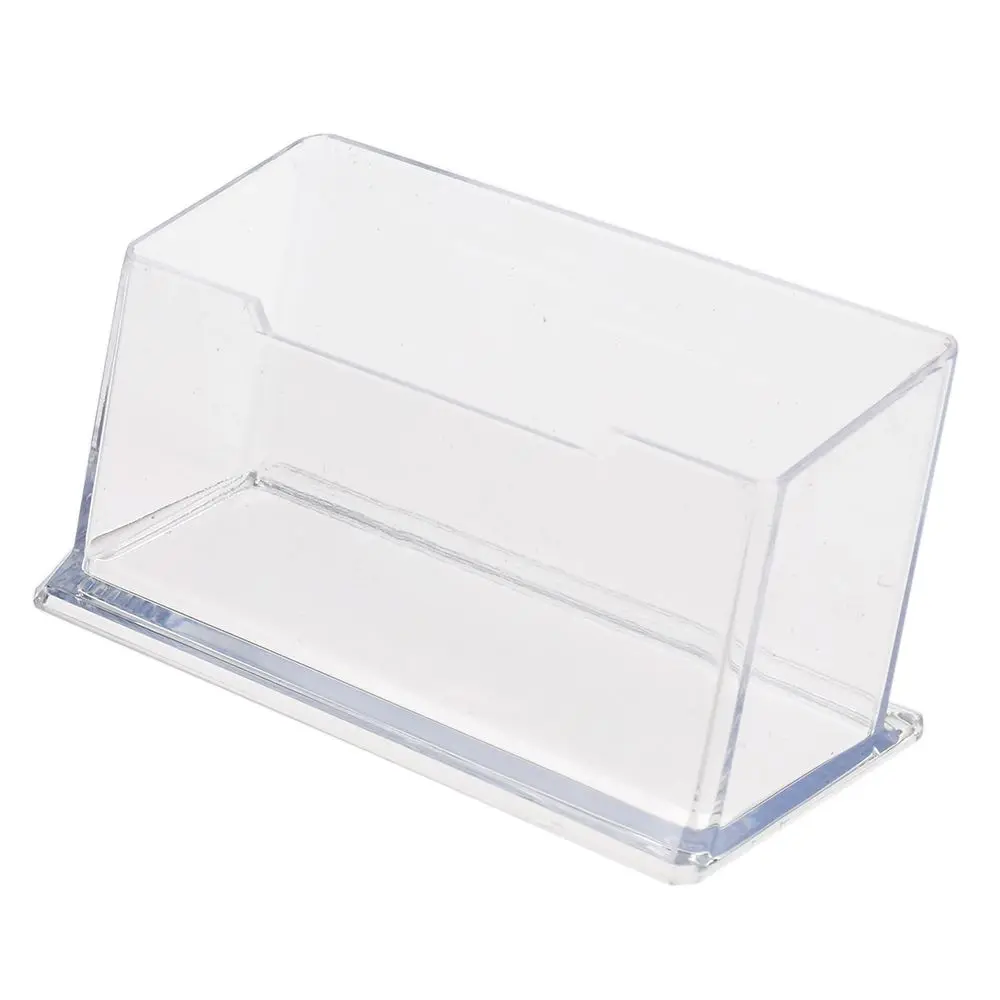 Fashion Acrylic Clear Desktop Business Card Holder Stand Display