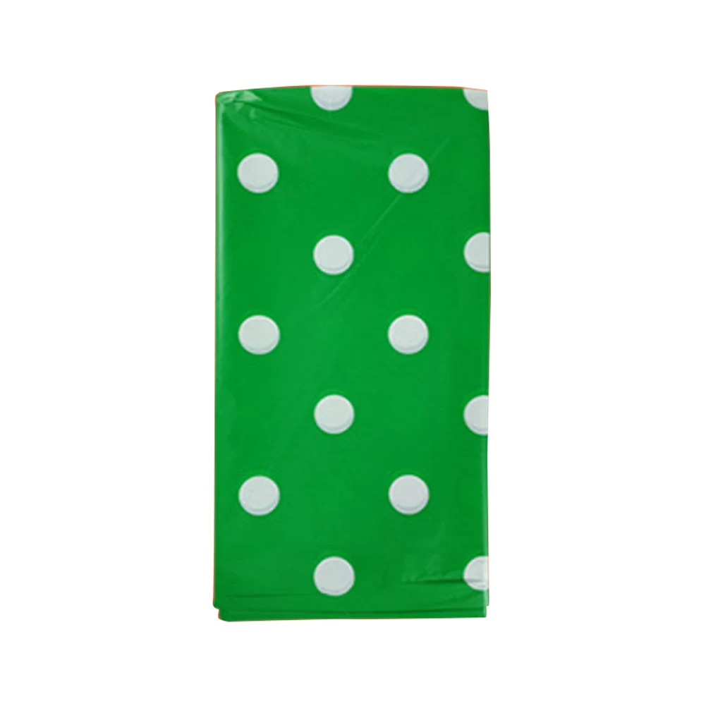 Wipe Clean Cover Table Cloth Kitchen Rectangular Desk Party Birthday Polka Dot Protective Dining Wedding Waterproof Disposable