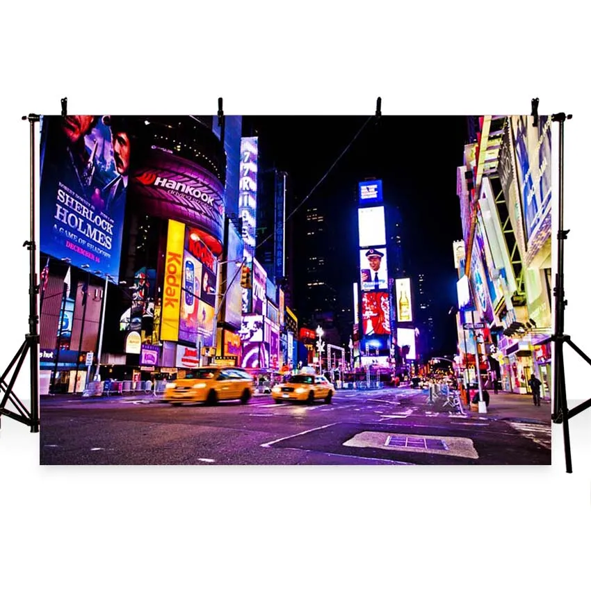 New York City Street Scenic Photography Backdrops Vinyl