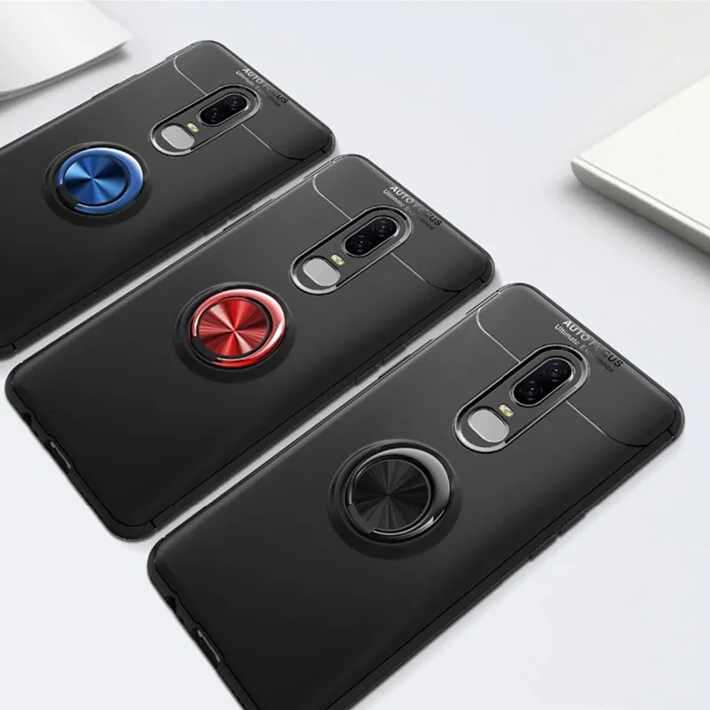 

Shockproof Phone Case For Oneplus 6T Case Ring Magnetic Cover For Oneplus 6 Oneplus6 Case One Plus 6 Oneplus6T Cover Coque Funda