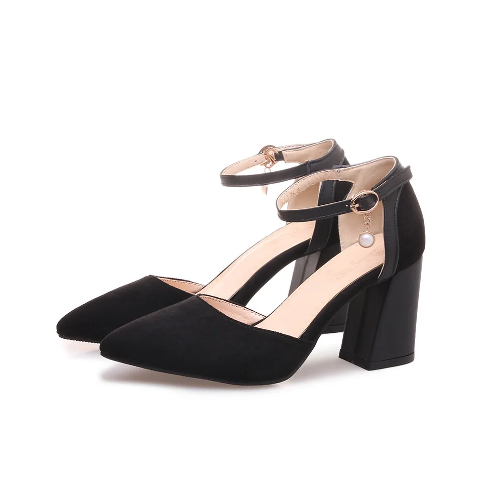 Flock Tacón negro Rojo Mujeres rosado Zapatos Moda Beige Negro Bombas Otoño Punta Ladies Grande red Boda Tamaño Asumer Primavera De Estrecha Alto Elegantes gZ6xRww