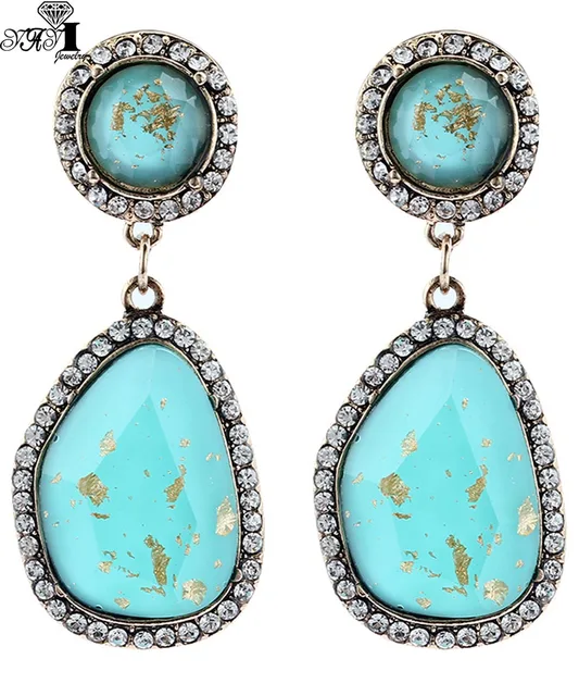 Special Price YaYi Jewelry New Green Glass Rhinestone Dangle Crystal Earring Women's Fashion Ancient Silver Color Gem Earrings Gift 1232 Special Price YaYi Jewelry New Green Glass Rhinestone Dangle Crystal Earring Women's Fashion Ancient Silver Color Gem Earrings Gift 1232