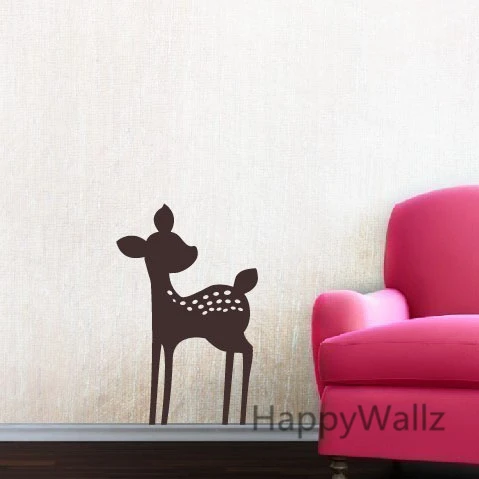 Deer Wall Sticker Diy Baby Nursery Animal Removable Decal Deer Wall Sticker Diy Baby Nursery Animal Removable Decal Kids Room Decorating Vinyl Children Easy Decor A1 In Stickers From Home Garden On