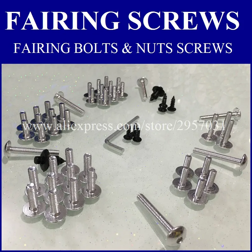 Complete Fairing Bolts Screws Bodywork Kit For Suzuki GSXR600 K4 2004 ZX6R 05-07