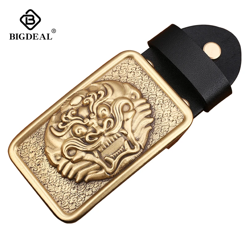 

Wholesale Brand High Quality Solid brass Belt Buckle Men&Women brass Smooth Buckles For Band width 3.8cm Belt Accessories Gift