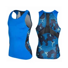 Новая мода 1 шт мужской жилет тугие рубашки фитнес без рукавов компрессионные Майки Топы Спорт на открытом воздухе игры баскетбол