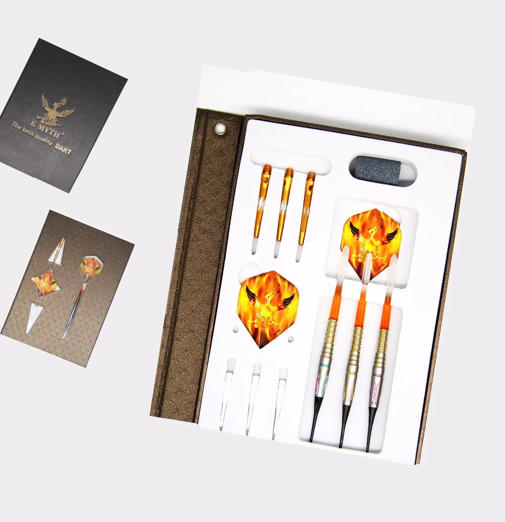 

Colorful high quality tungsten darts, E MYTH darts, 19g soft tip tungsten barrel
