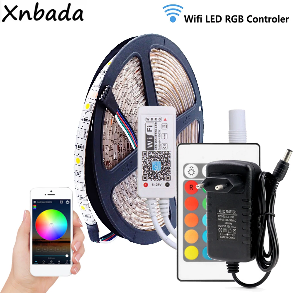 Светодиодная лента RGBWW 5050SMD 60 светодиодов/м гибкий светильник Волшебный дом Wi Fi RGBW
