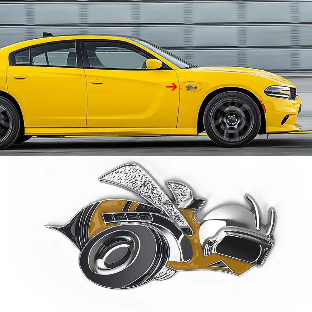 3D Автомобильная наклейка пчела Bumblebee эмблема значок авто мультфильм наклейки для