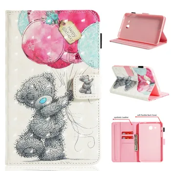 

Balloon Bear Pattern PU and PC With Card Slot Cover Case for Samsung Galaxy Tab A 7.0 T280 T285