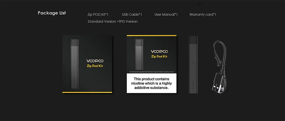 VOOPOO Alpha Zip Pod Kit 250mAh