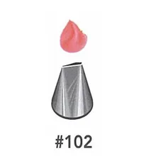 30 шт./лот) FDA Высококачественная насадка для украшения торта из нержавеющей стали#102