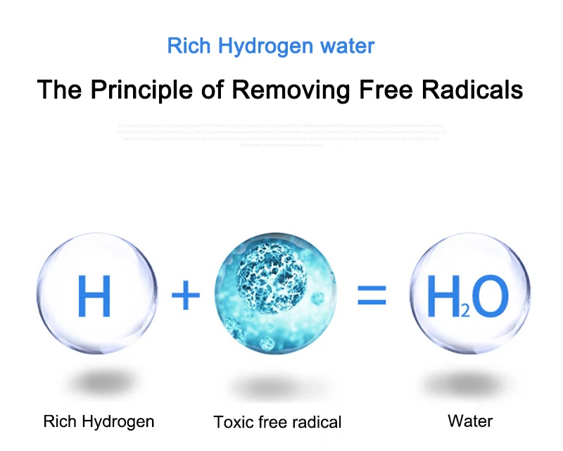 2Л богатая водородная бутылка для воды, ионизатор щелочной воды, машина, фильтр для воды, напиток, генератор водорода, 220 В