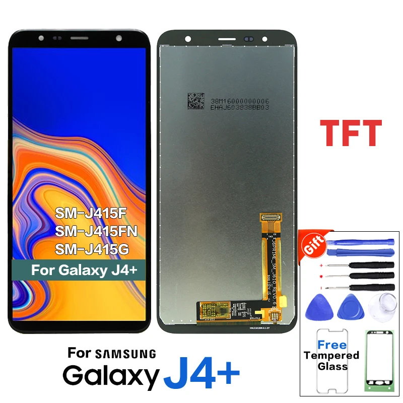 100% тест J4 + ЖК-дисплей для Samsung plus ЖК-J4 Plus J415 ЖК-экран сенсорный дигитайзер в сборе |