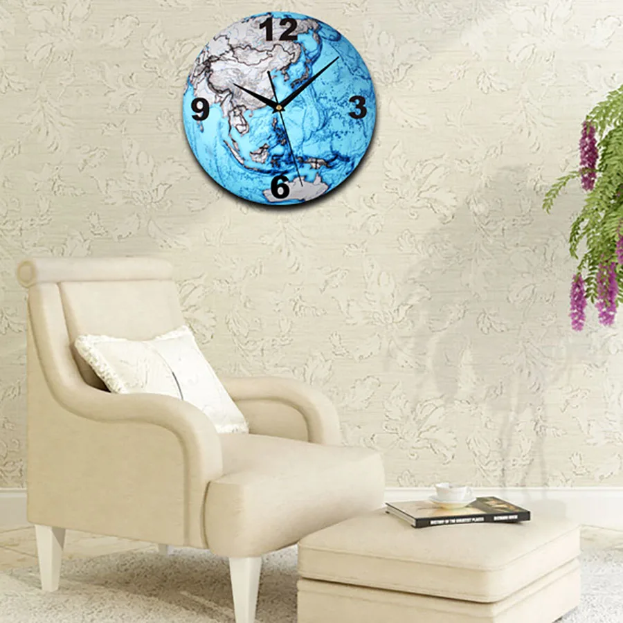 Earth Art Wall Saatk креативные тихие персонализированные часы для дома настенные