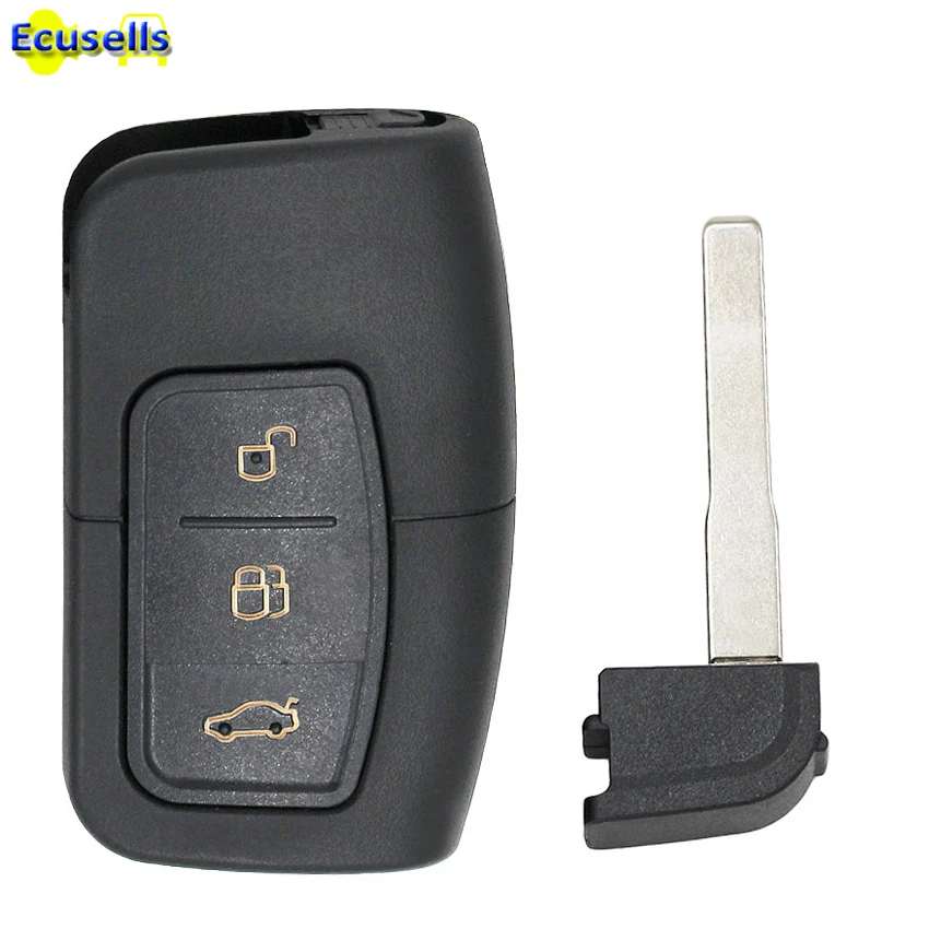 

Smart Remote Key Shell Case Fob 3 Button for Ford Focus Mondeo Galaxy Kuga S-Max C-MAX