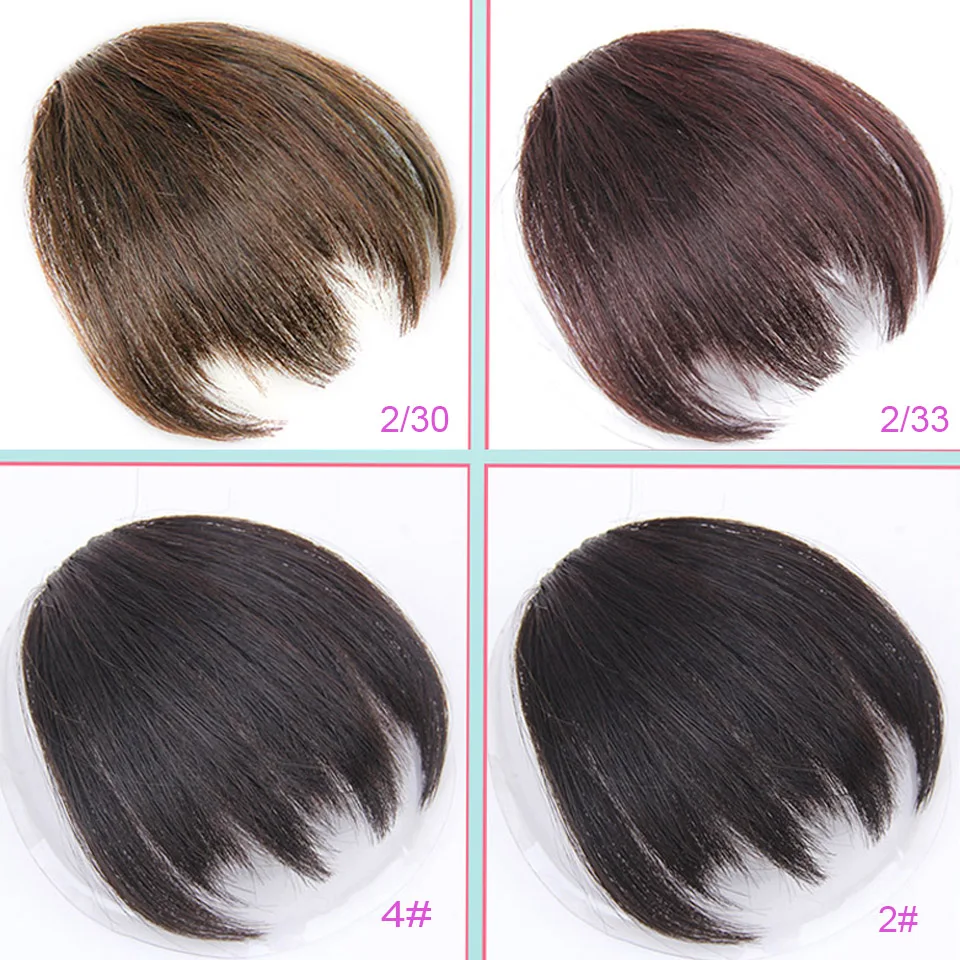 Короткие искусственные волосы челка термостойкие синтетические шиньоны на заколках для наращивания волос для женщин челка прически AOSIWIG