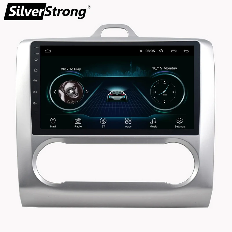 

SilverStrong Android8.1 Universal Car gps navigation radio for FORD FOCUS MK1 MK2 focus1 focus2 radio car multimedia player