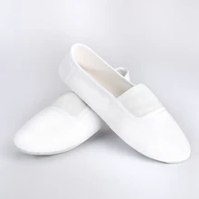 USHINE EU22-45 модернизированные холщовые тапочки для занятий спортом в помещении тренировка фитнес Йога балет танцевальная обувь для детей девочек женщина мужчина