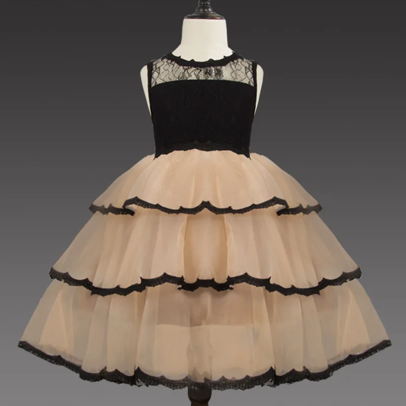 

2019 Kids Tutu Birthday Princess Party Dress for Girls Infant Lace Children Bridesmaid Elegant Dress for Girl baby Girls Clothes