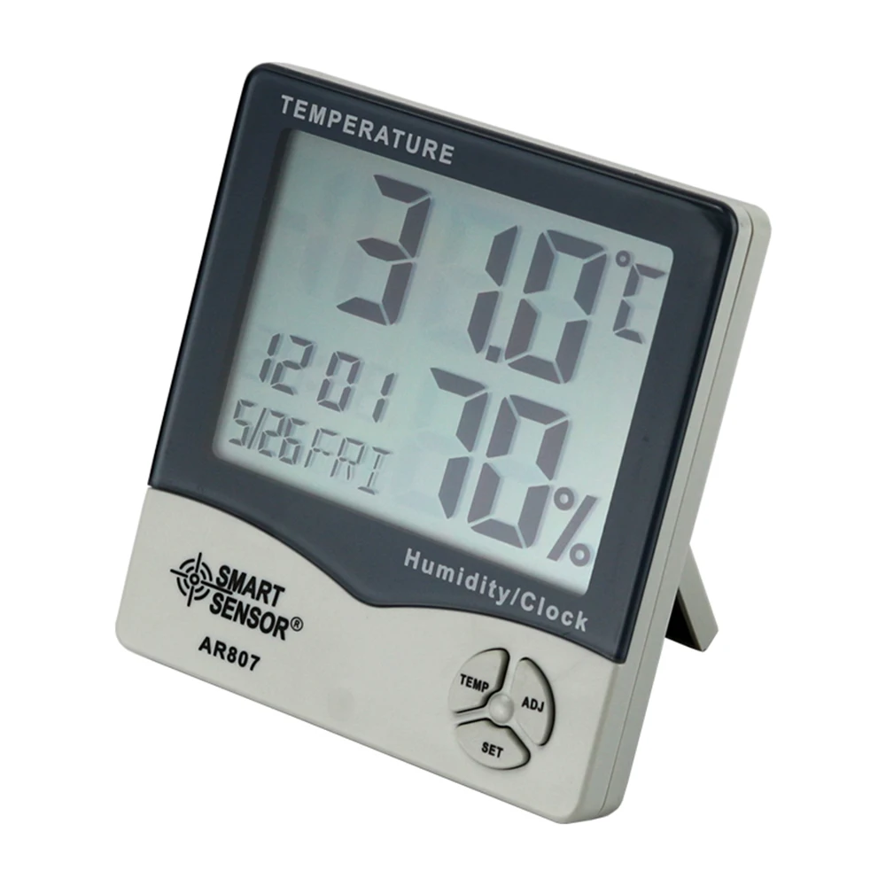 Smart Sensor Digital Thermometer Hygrometer Indoor Outdoor Temperature Humidity Meter C/F LCD Display Weather Station