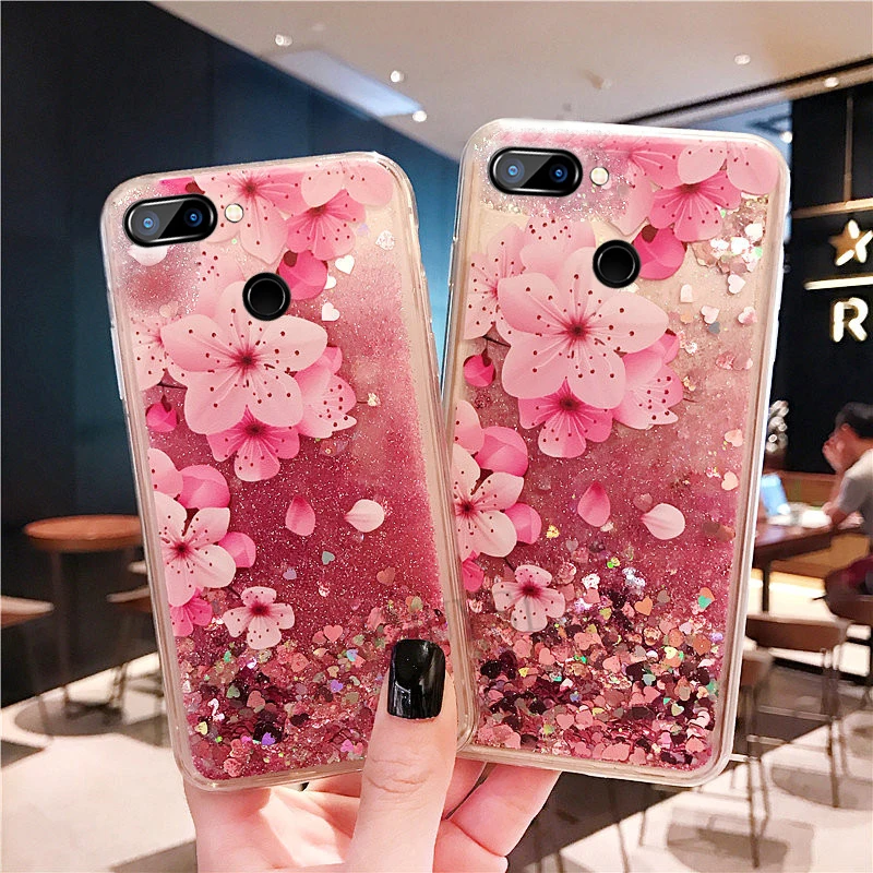

Dynamic Liquid Quicksand Phone Case For Xiaomi Mi 8 Lite SE A1 A2 Lite 5X 6X Max 3 Pocophone F1 Redmi Note 7 6 Pro 5 Plus 5A 4X