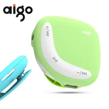 Aigo мини mp3-плеер Macaroon двойной цветной зажим с микро TF/SD слотом для карт Спортивный MP3 музыкальный плеер+ USB линия передачи данных