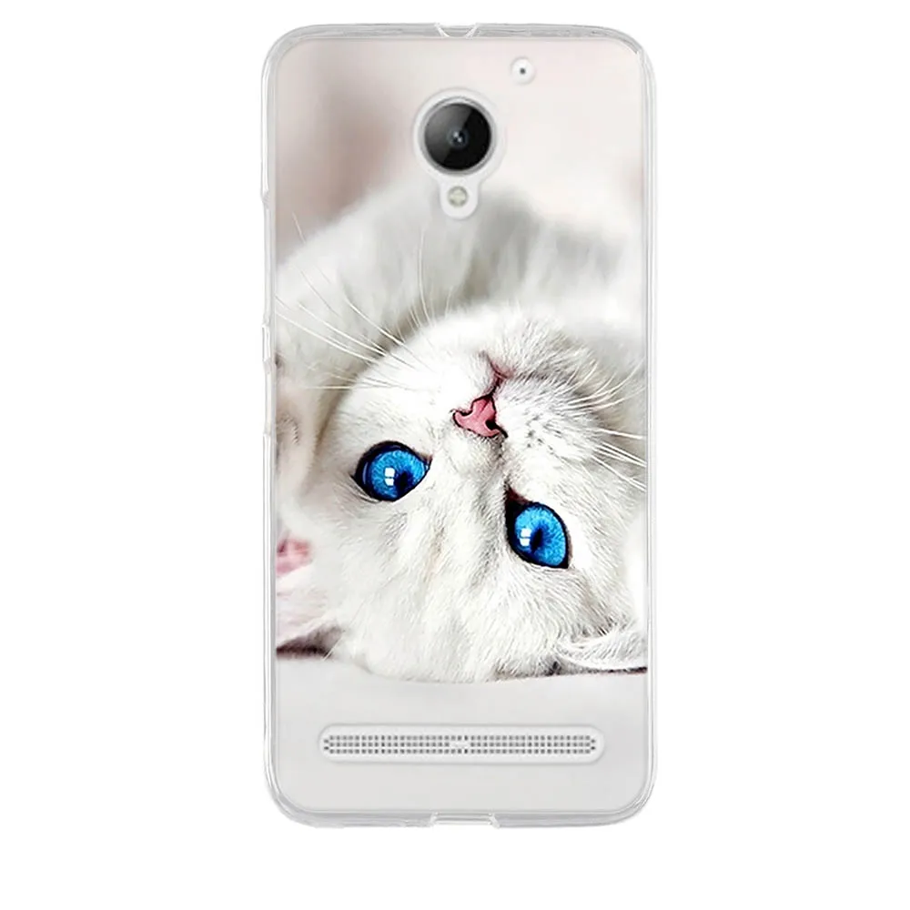 لينوفو فيبي C2 k10a40 حالة سيليكون جراب هاتف لينوفو C2 الطاقة غطاء لينة TPU 3D زهرة حالة لينوفو فيبي C2 غطاء