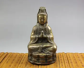 

Tibet Buddhist bronze Goddess of Mercy kwan-Yin Buddha Statue