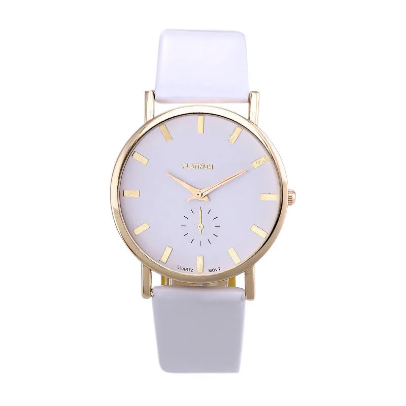 

Drop Shippong New Womens Lady Fashion Geneva Roman Leather Band Analog Quartz Wrist Watch