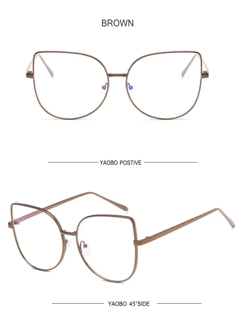 Новые оправы для очков кошачий глаз женские фирменные дизайнерские прозрачные линзы, очки с прозрачными очками женские