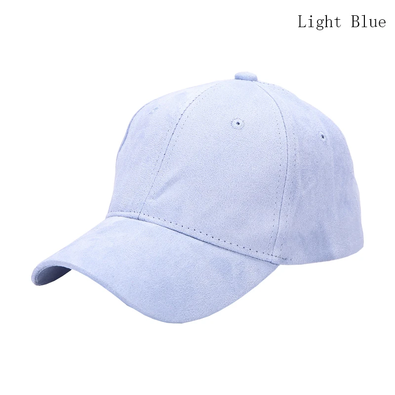 Longkeperer замшевые бейсболки для женщин фирменный дизайн кепки в стиле хип-хоп замшевые шляпы для дам Твердые крышки gorras beisbol R80 - Цвет: Light Blue