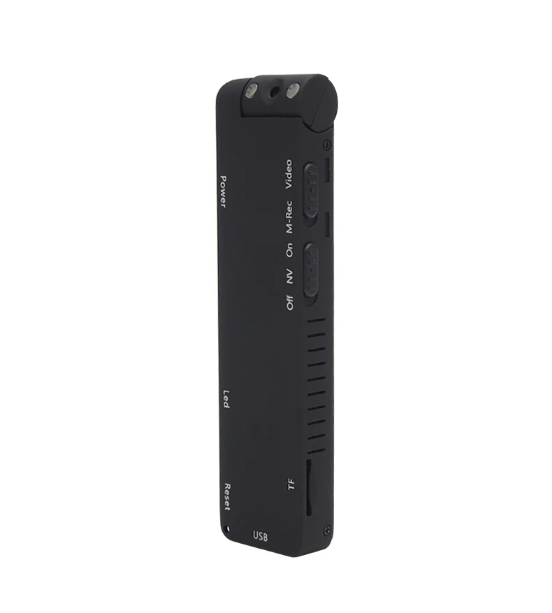 Черная мини-камера 1080P HD с инфракрасным ночным видением и датчиком движения, видеорегистратор, ручка с магнитной камерой, вращающаяся на 180 градусов линза+ зажим