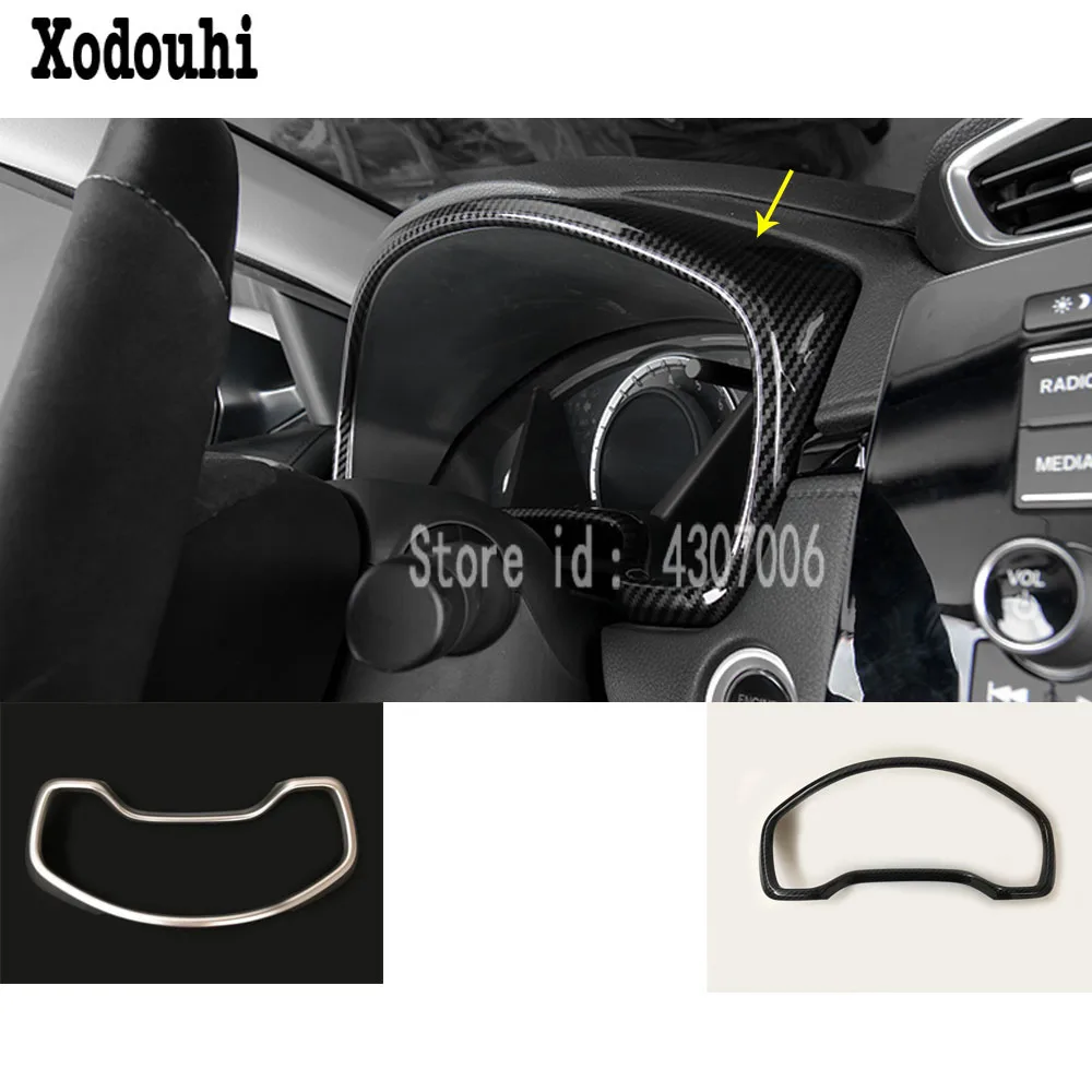 

car styling garnish detector dashboard meter Instrument Panel gauge frame trim stick moulding 1pcs For Honda CRV CR-V 2017 2018