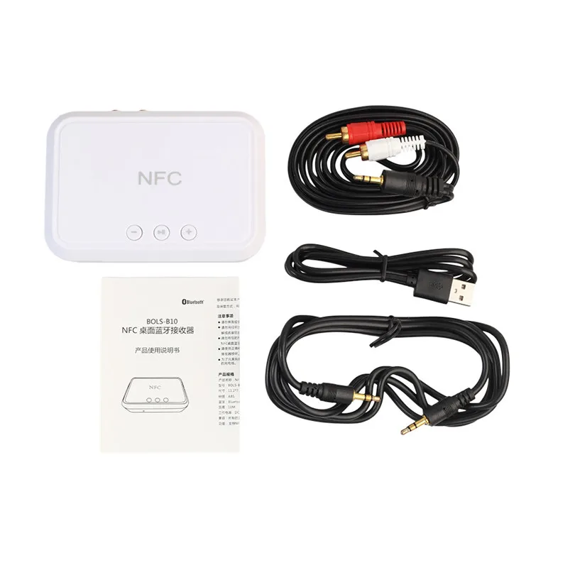NFC Wireless Stereo Bluetooth Audio Receiver NFC-Enabled Bluetooth 4.1 Receiver Adapter For Sound System USB Charging #F30NT08 (8)