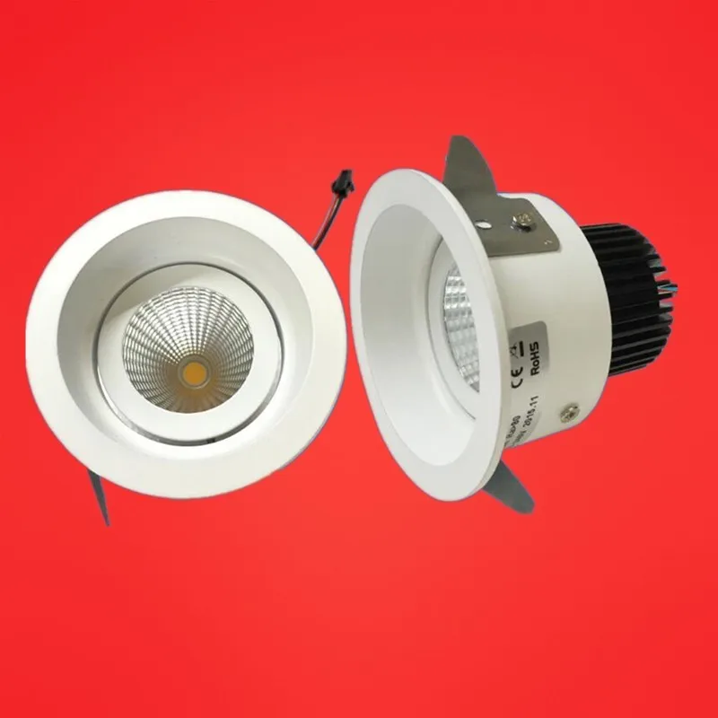 

Free shipping Hot sale!!! 12W COB LED Downlight AC110V-240V Cool/Warm White CE&ROHS 12W COB LED Spotlight ceiling