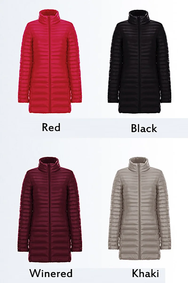 Kostlich New Arrival Ultra Light Women Parka Coat Fashion Jacket Outerwear Coats Women Long Warm Slim Coats & Jackets Parkas (4)