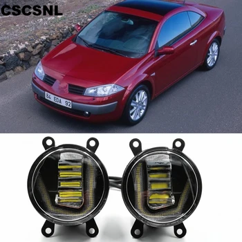 

CSCSNL 3-IN-1 Functions Auto LED DRL Daytime Running Light Car Projector Fog Lamp with yellow signal For Renault Megane 2 II