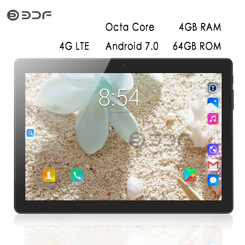 

New Tablet Pc 10.1 inch Android 7.0 Google Play 3G Phone Call Tablets WiFi Bluetooth GPS 2.5D Tempered Glass 10 inch Tablet