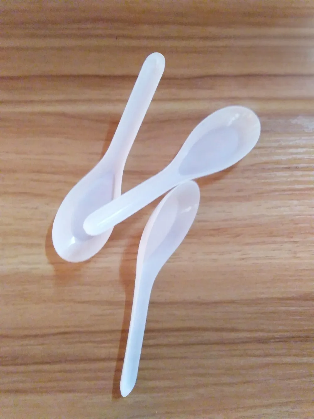 fast 3600pcs food Soup Spoons Saimin Ramen White Plastic Spoon Outdoor