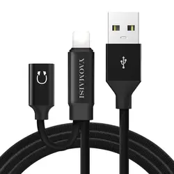 3 в 1 зарядки аудио кабель для iPhone X 2.4A USB кабель для наушников адаптер Splitter для iPhone 7 8 Plus м шнур