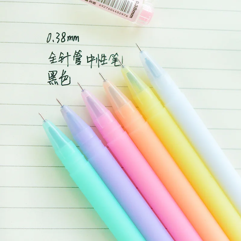 

4 pcs/Lot Jelly gel ink pen Crystal love 0.38mm black lapices pens Canetas Stationery Office accessories school supplies
