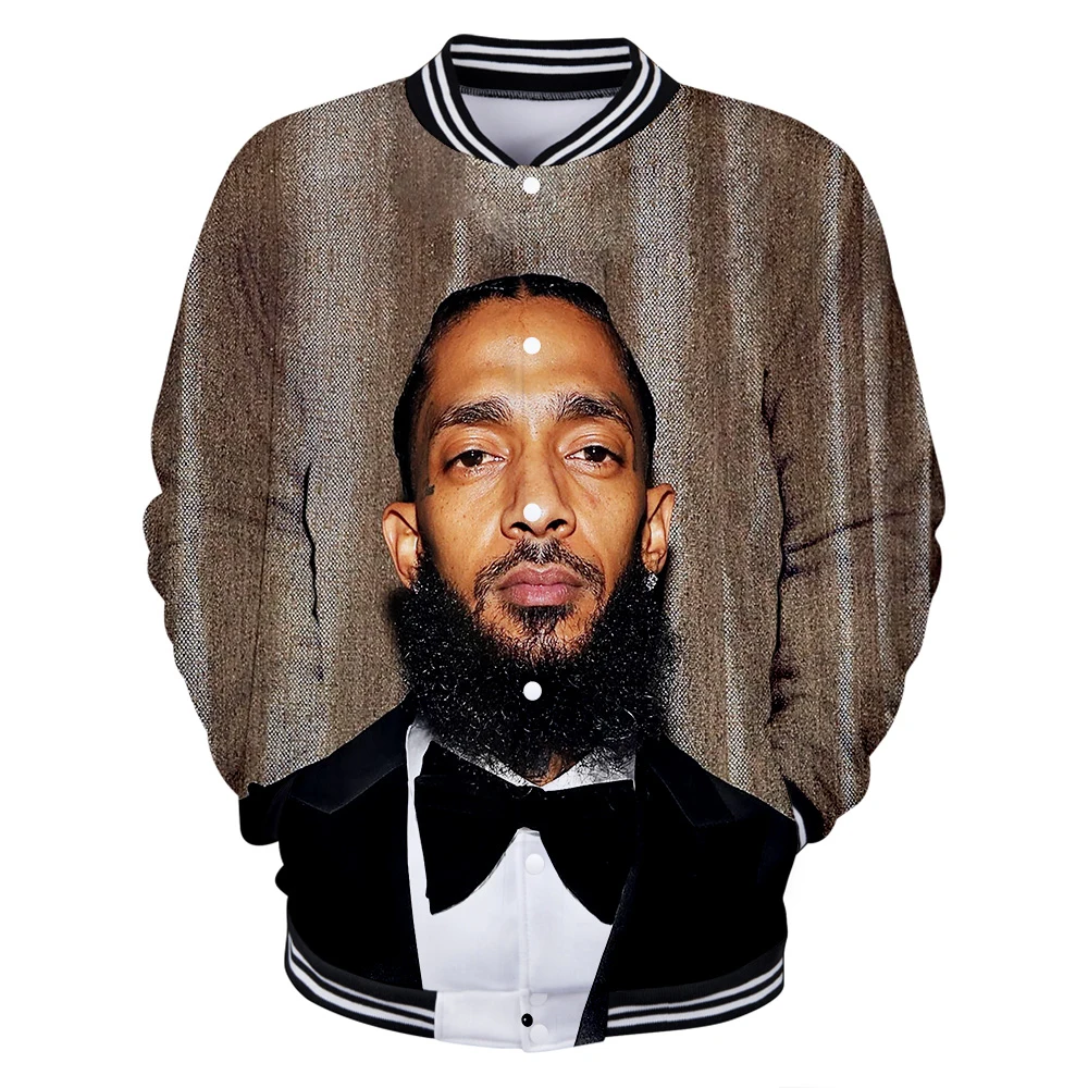 Мужские куртки и пальто Nipsey Hussle Harajuku 3d бейсбольные куртки для колледжа хип-хоп повседневная одежда мужская бейсбольная Толстовка на заказ