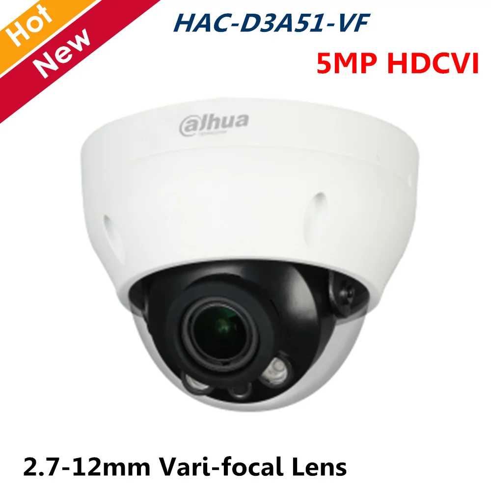 

Dahua Cooper Series 5MP HDCVI Camera 1/2.7 CMOS 2.7-12mm Vari-focal Lens Smart IR 30m Indoor Outdoor Waterproof Security camera