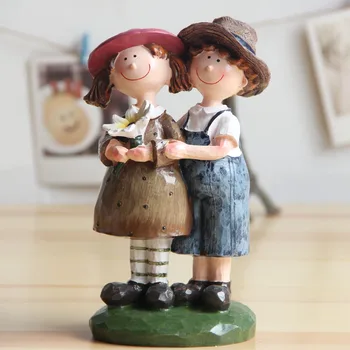 

creative home decoration willkommen lover figurines decorative crafts festive present