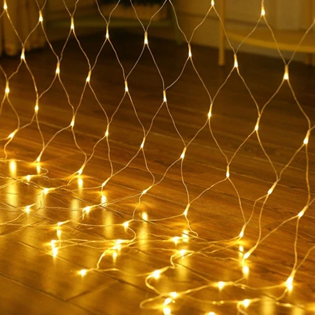 New 6mx4m 3mx2m 1 5mx1 5m Led Fishing Net Mesh Fairy String Net