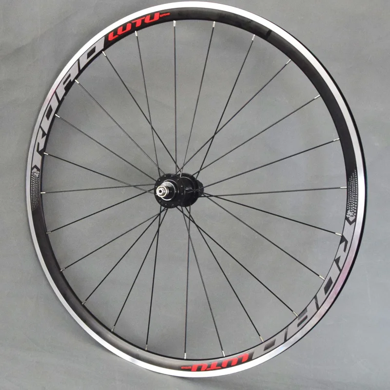 Top LUTU Road bike V Brake Wheels 700c Elite Aluminum Alloy Bicycle wheelset Front 20H Rear 24H Road Wheel 4